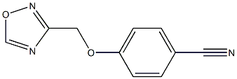 4-(1,2,4-oxadiazol-3-ylmethoxy)benzonitrile Struktur