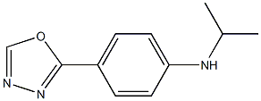 4-(1,3,4-oxadiazol-2-yl)-N-(propan-2-yl)aniline Struktur