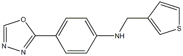 4-(1,3,4-oxadiazol-2-yl)-N-(thiophen-3-ylmethyl)aniline Struktur