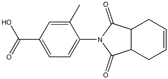 4-(1,3-dioxo-1,3,3a,4,7,7a-hexahydro-2H-isoindol-2-yl)-3-methylbenzoic acid Struktur