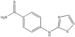 4-(1,3-thiazol-2-ylamino)benzene-1-carbothioamide Struktur