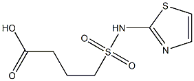 4-(1,3-thiazol-2-ylsulfamoyl)butanoic acid Struktur