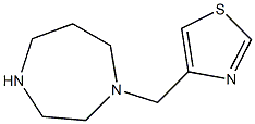 4-(1,4-diazepan-1-ylmethyl)-1,3-thiazole Struktur