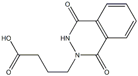 4-(1,4-dioxo-1,2,3,4-tetrahydrophthalazin-2-yl)butanoic acid Struktur