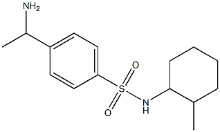 4-(1-aminoethyl)-N-(2-methylcyclohexyl)benzene-1-sulfonamide Struktur