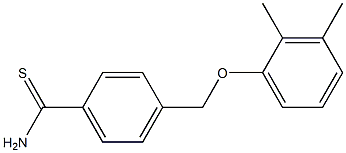 4-(2,3-dimethylphenoxymethyl)benzene-1-carbothioamide Struktur