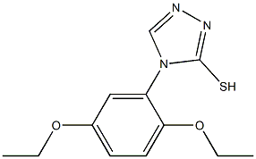 4-(2,5-diethoxyphenyl)-4H-1,2,4-triazole-3-thiol Struktur