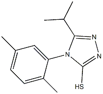 4-(2,5-dimethylphenyl)-5-(propan-2-yl)-4H-1,2,4-triazole-3-thiol Struktur