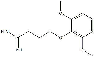 4-(2,6-dimethoxyphenoxy)butanimidamide Struktur