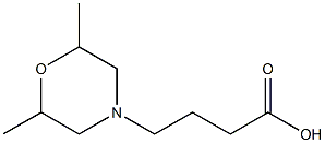 4-(2,6-dimethylmorpholin-4-yl)butanoic acid Struktur