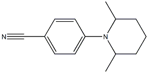 4-(2,6-dimethylpiperidin-1-yl)benzonitrile Struktur