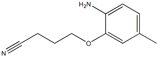 4-(2-amino-5-methylphenoxy)butanenitrile Struktur