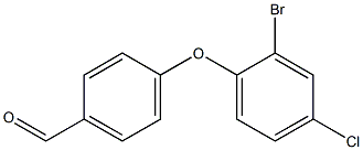 4-(2-bromo-4-chlorophenoxy)benzaldehyde Struktur