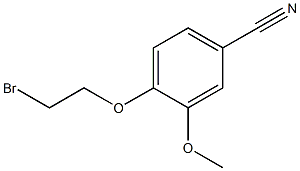 4-(2-bromoethoxy)-3-methoxybenzonitrile Struktur