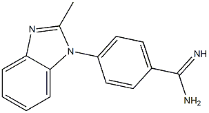 4-(2-methyl-1H-1,3-benzodiazol-1-yl)benzene-1-carboximidamide Struktur