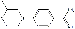 4-(2-methylmorpholin-4-yl)benzene-1-carboximidamide Struktur