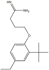 4-(2-tert-butyl-4-ethylphenoxy)butanimidamide Struktur