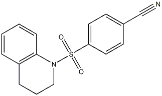 4-(3,4-dihydroquinolin-1(2H)-ylsulfonyl)benzonitrile Struktur