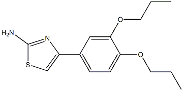 4-(3,4-dipropoxyphenyl)-1,3-thiazol-2-amine Struktur