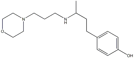 4-(3-{[3-(morpholin-4-yl)propyl]amino}butyl)phenol Struktur