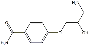 4-(3-amino-2-hydroxypropoxy)benzamide Structure