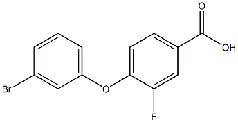 4-(3-bromophenoxy)-3-fluorobenzoic acid Struktur