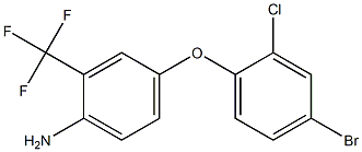 4-(4-bromo-2-chlorophenoxy)-2-(trifluoromethyl)aniline Struktur