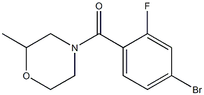 4-(4-bromo-2-fluorobenzoyl)-2-methylmorpholine Struktur