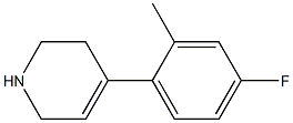 4-(4-fluoro-2-methylphenyl)-1,2,3,6-tetrahydropyridine Struktur