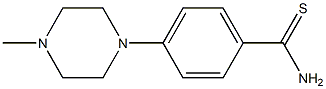 4-(4-methylpiperazin-1-yl)benzene-1-carbothioamide Struktur