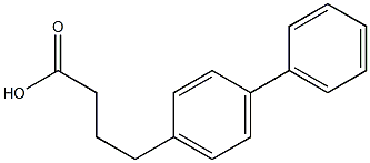 4-(4-phenylphenyl)butanoic acid Struktur