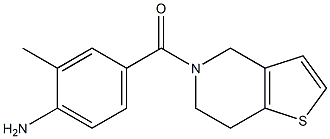 4-(6,7-dihydrothieno[3,2-c]pyridin-5(4H)-ylcarbonyl)-2-methylaniline Struktur