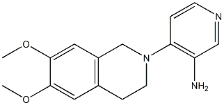 4-(6,7-dimethoxy-1,2,3,4-tetrahydroisoquinolin-2-yl)pyridin-3-amine Struktur