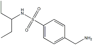 4-(aminomethyl)-N-(1-ethylpropyl)benzenesulfonamide Struktur