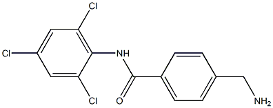 4-(aminomethyl)-N-(2,4,6-trichlorophenyl)benzamide Struktur