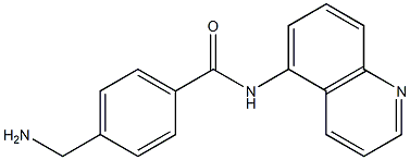 4-(aminomethyl)-N-(quinolin-5-yl)benzamide Struktur