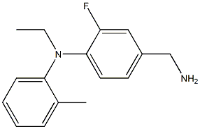 4-(aminomethyl)-N-ethyl-2-fluoro-N-(2-methylphenyl)aniline Struktur