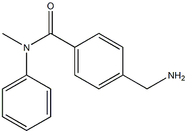 4-(aminomethyl)-N-methyl-N-phenylbenzamide Struktur