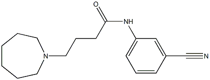 4-(azepan-1-yl)-N-(3-cyanophenyl)butanamide Struktur