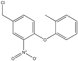 4-(chloromethyl)-1-(2-methylphenoxy)-2-nitrobenzene Struktur