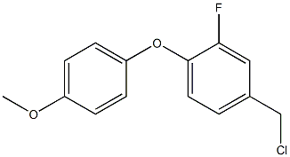 4-(chloromethyl)-2-fluoro-1-(4-methoxyphenoxy)benzene Struktur