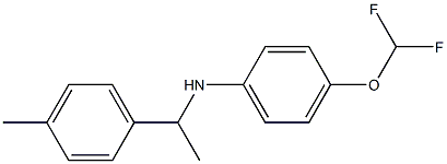 4-(difluoromethoxy)-N-[1-(4-methylphenyl)ethyl]aniline Struktur