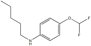 4-(difluoromethoxy)-N-pentylaniline Struktur