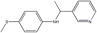 4-(methylsulfanyl)-N-[1-(pyridin-3-yl)ethyl]aniline Struktur