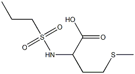 4-(methylthio)-2-[(propylsulfonyl)amino]butanoic acid Struktur