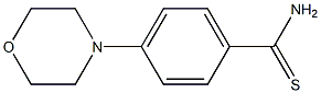 4-(morpholin-4-yl)benzene-1-carbothioamide Struktur