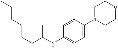 4-(morpholin-4-yl)-N-(octan-2-yl)aniline Struktur