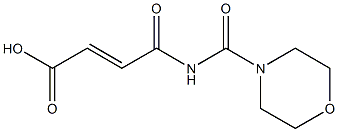 4-(morpholin-4-ylcarbonylamino)-4-oxobut-2-enoic acid Struktur