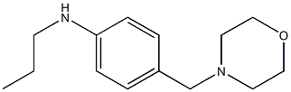 4-(morpholin-4-ylmethyl)-N-propylaniline Struktur