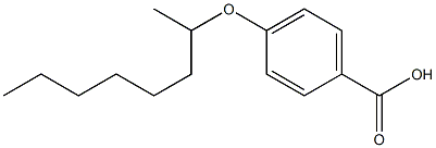 4-(octan-2-yloxy)benzoic acid Struktur